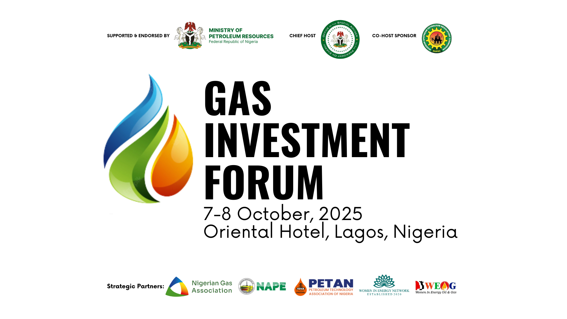 Gas Investment Forum to Convene Government Leaders, Key Investors, and Energy Professionals, Announces First Set of Speakers